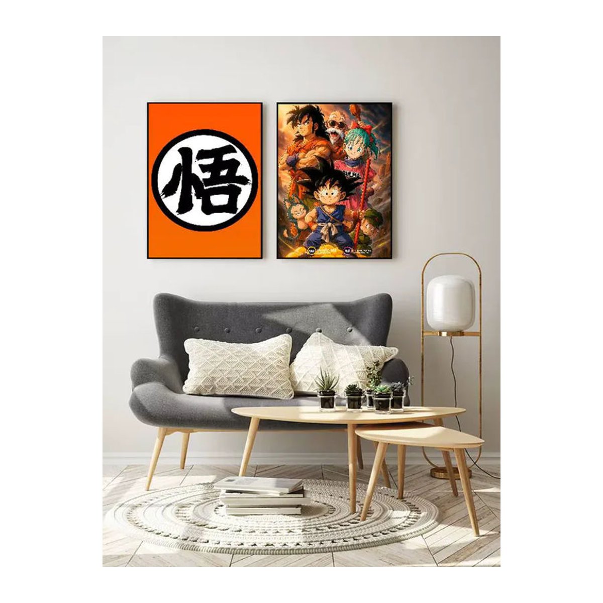 Dragon Ball Anime Poster in Orange mit Typografie als rahmenloser Kunstdruck auf Papier für deine Wanddekoration - Bild 7