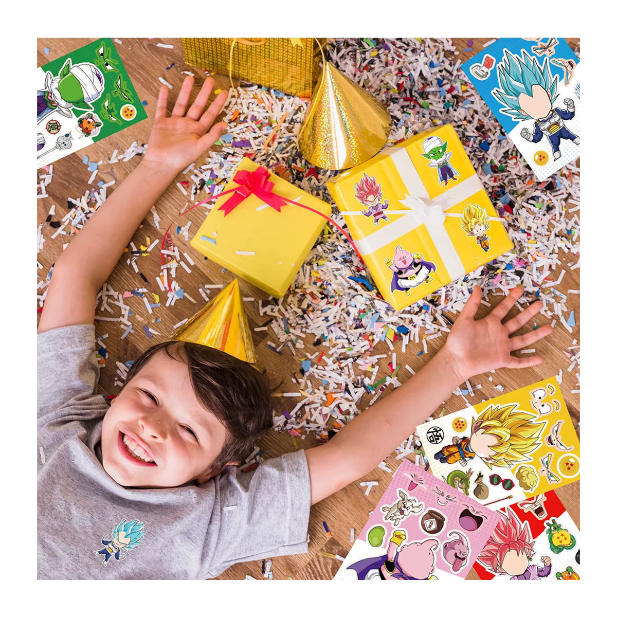Dragon Ball Anime Puzzle Aufkleber mit Son Goku Motiven von Bandai in Mehrfarbig für Kinder - Bild 5