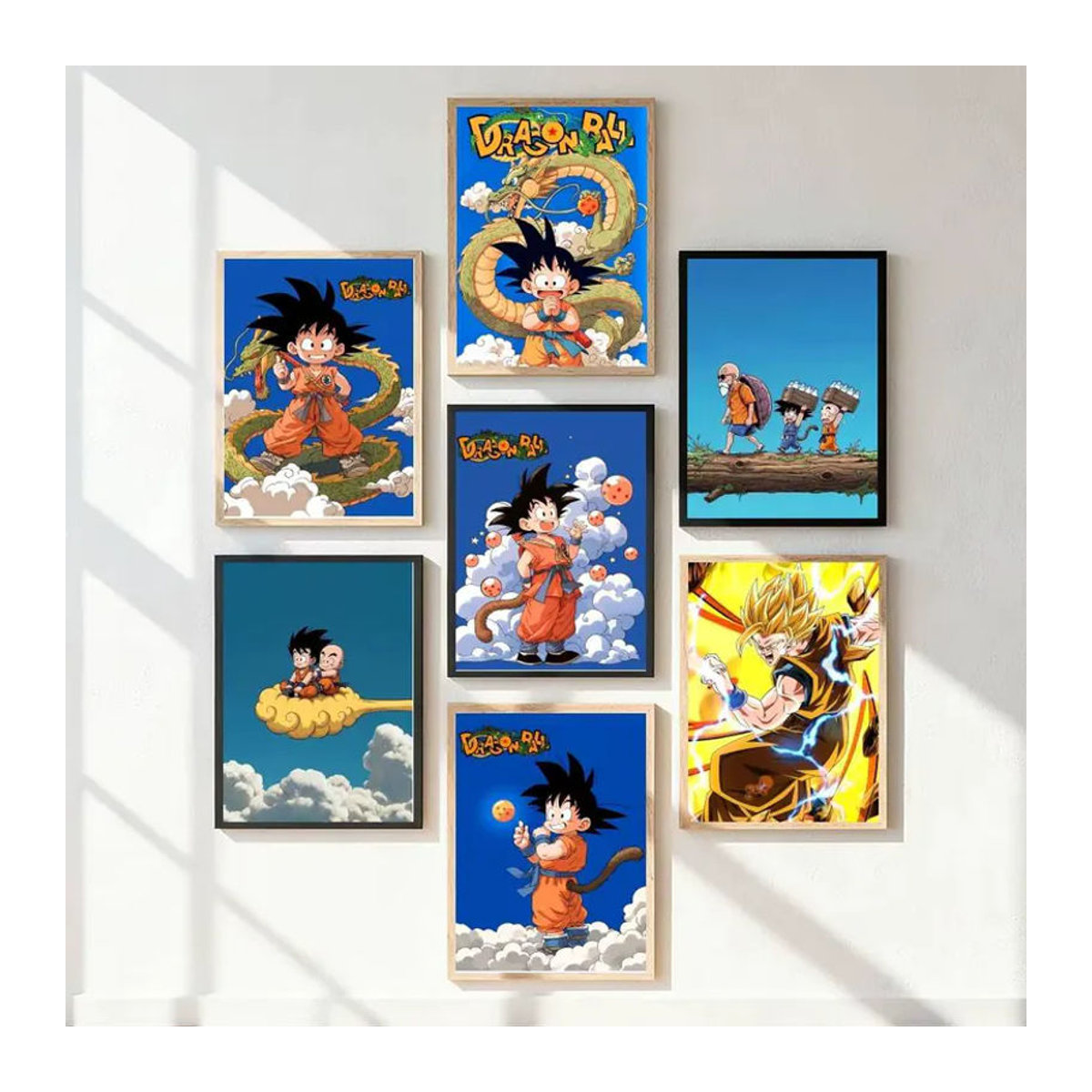 Dragon Ball Goku Anime Poster Kunstdruck auf Papier, mehrfarbig, Hochformat, wandmontiert - Bild 4