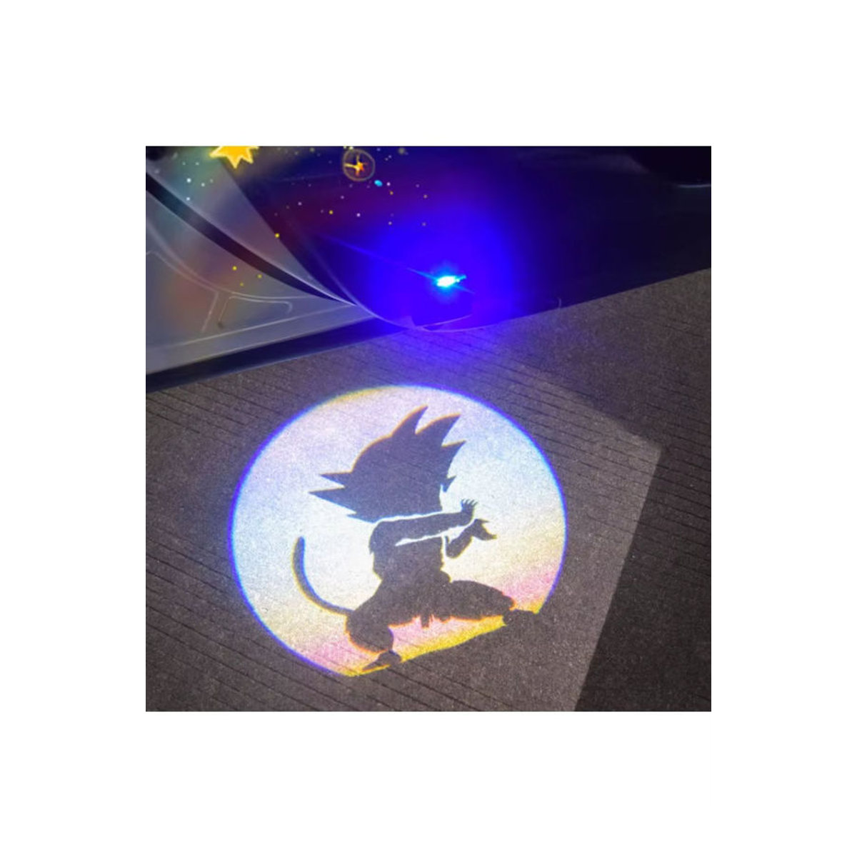 Dragon Ball Son Goku Kame Sennin Kabelloses Induktionslicht mit Türprojektion in Bunt - Bild 3