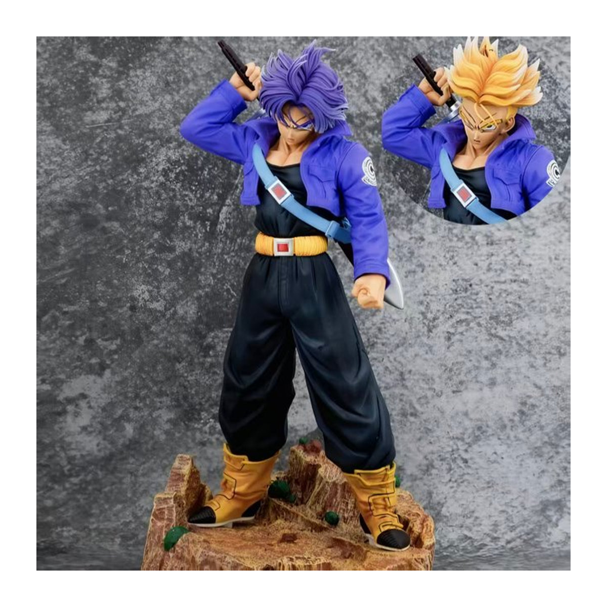 Dragon Ball Trunks Actionfigur aus PVC, mehrfarbiges Sammlerstück als Desktop-Ornament, Höhe: 22 cm - Bild 1