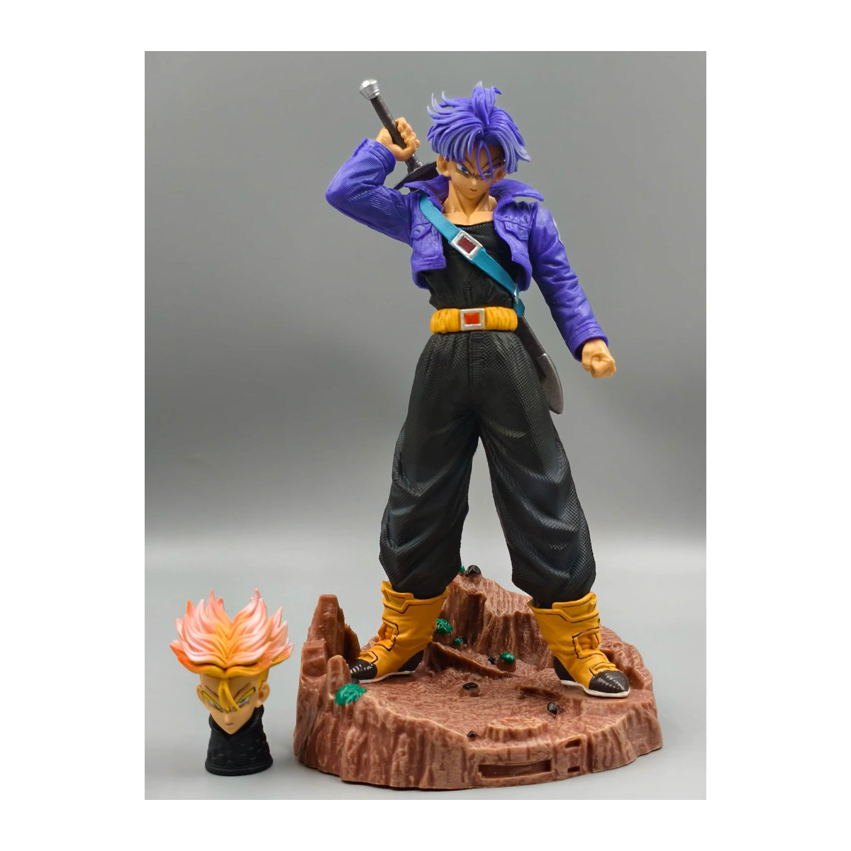 Dragon Ball Trunks Actionfigur aus PVC, mehrfarbiges Sammlerstück als Desktop-Ornament, Höhe: 22 cm - Bild 7