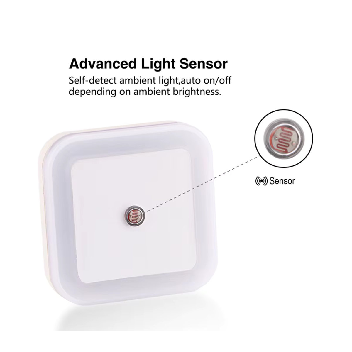 Drahtloses LED Nachtlicht mit Sensor von lyfs in Bunt für Baby, Kinder, Wohnzimmer, Schlafzimmer und Korridor mit EU-Stecker - Bild 3