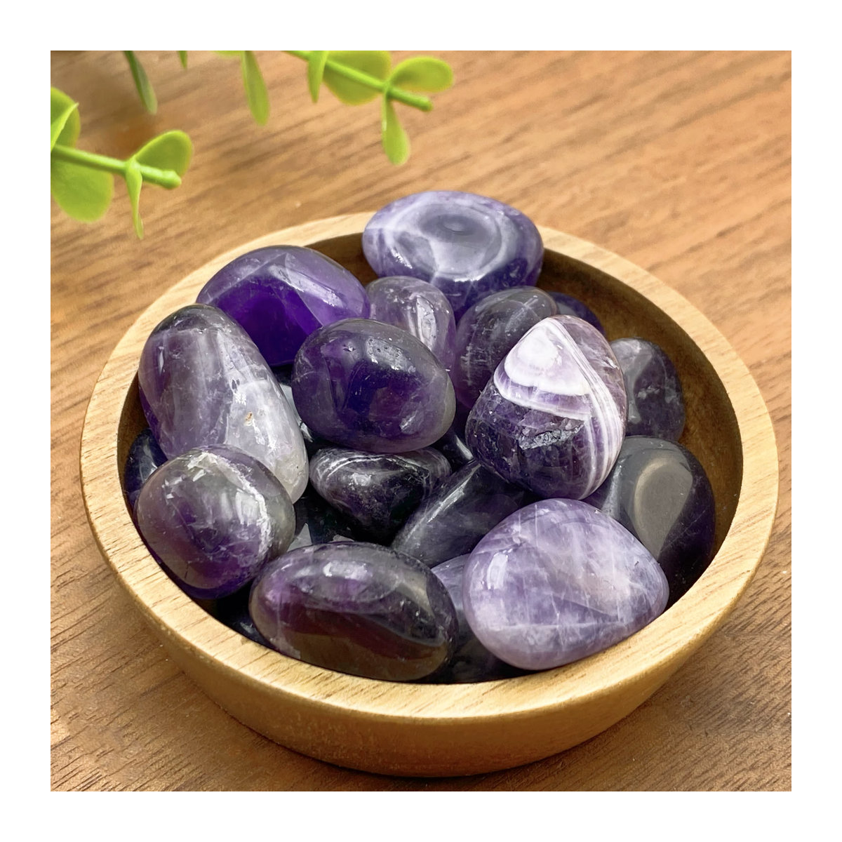 Dream Amethyst Tumble Stones in Lila, 50–100 g, unregelmäßige Dekosteine - Bild 5
