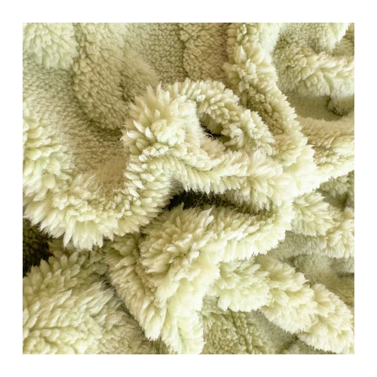 Dreamreal Jacquard-Bettbezug mit 3D-geprägtem Samt und Tafferta-Bettlaken, warmes Winter-Set in Rosa oder Grün - Bild 5
