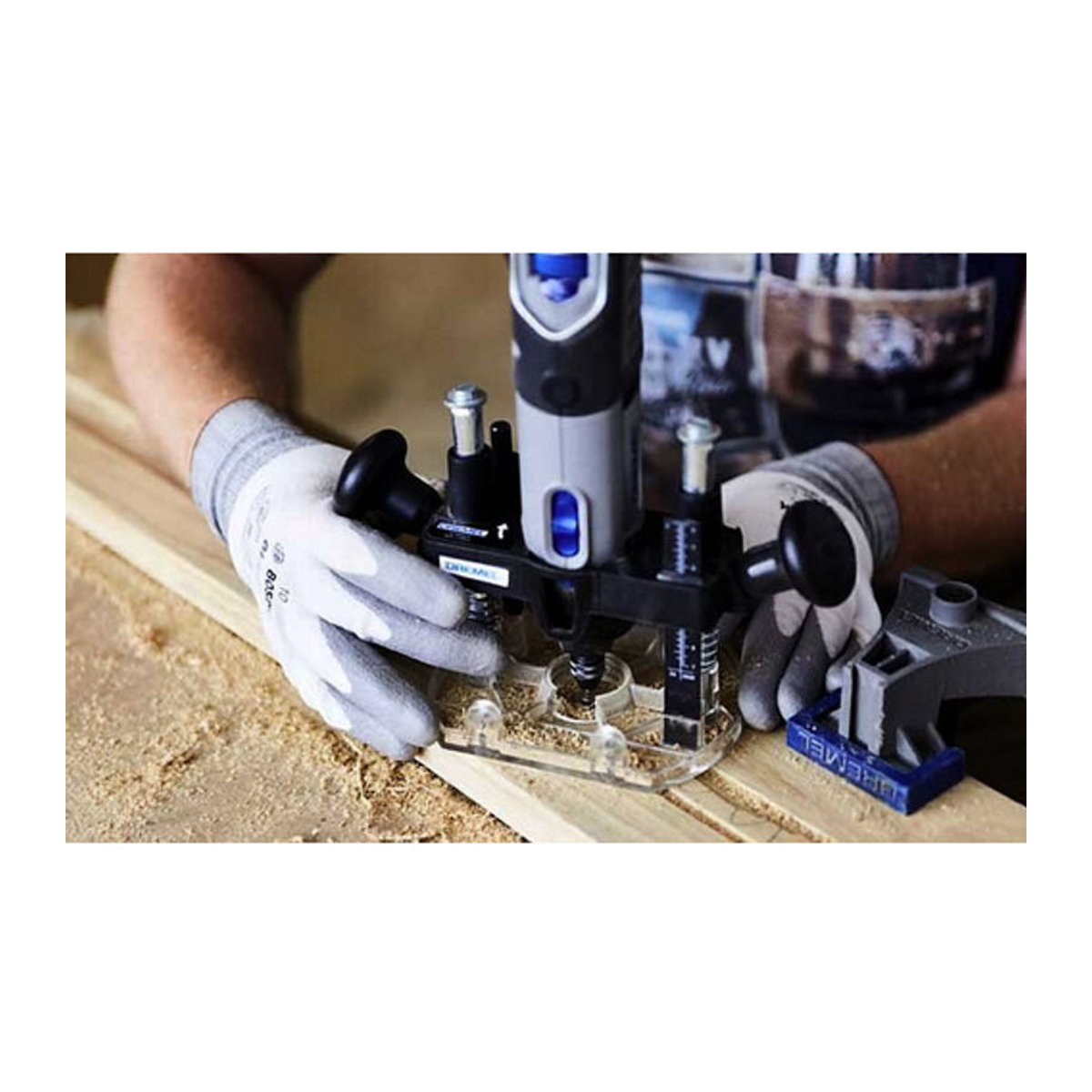 Dremel Oberfräsen-Vorsatzgerät 335 in Silber für Dremel 3000, 4000, 7700, 8100 und 8200 - Bild 5