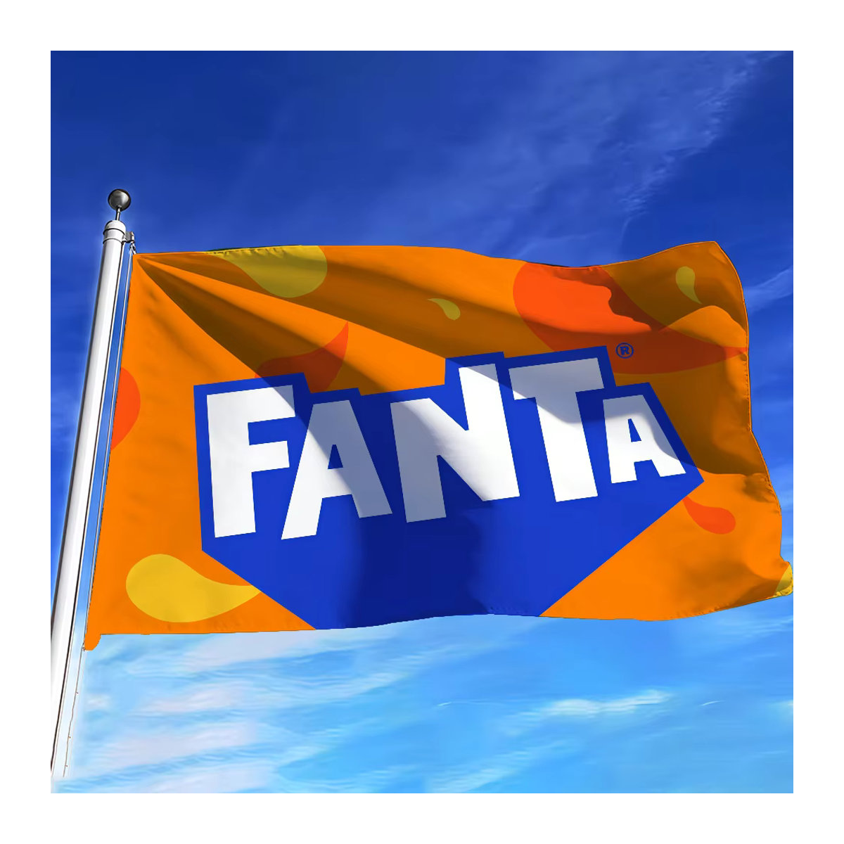 Drink Fashion F-Fanta Flagge mehrfarbig aus Textil für Wohnzimmer, Bar und Garten - Bild 2