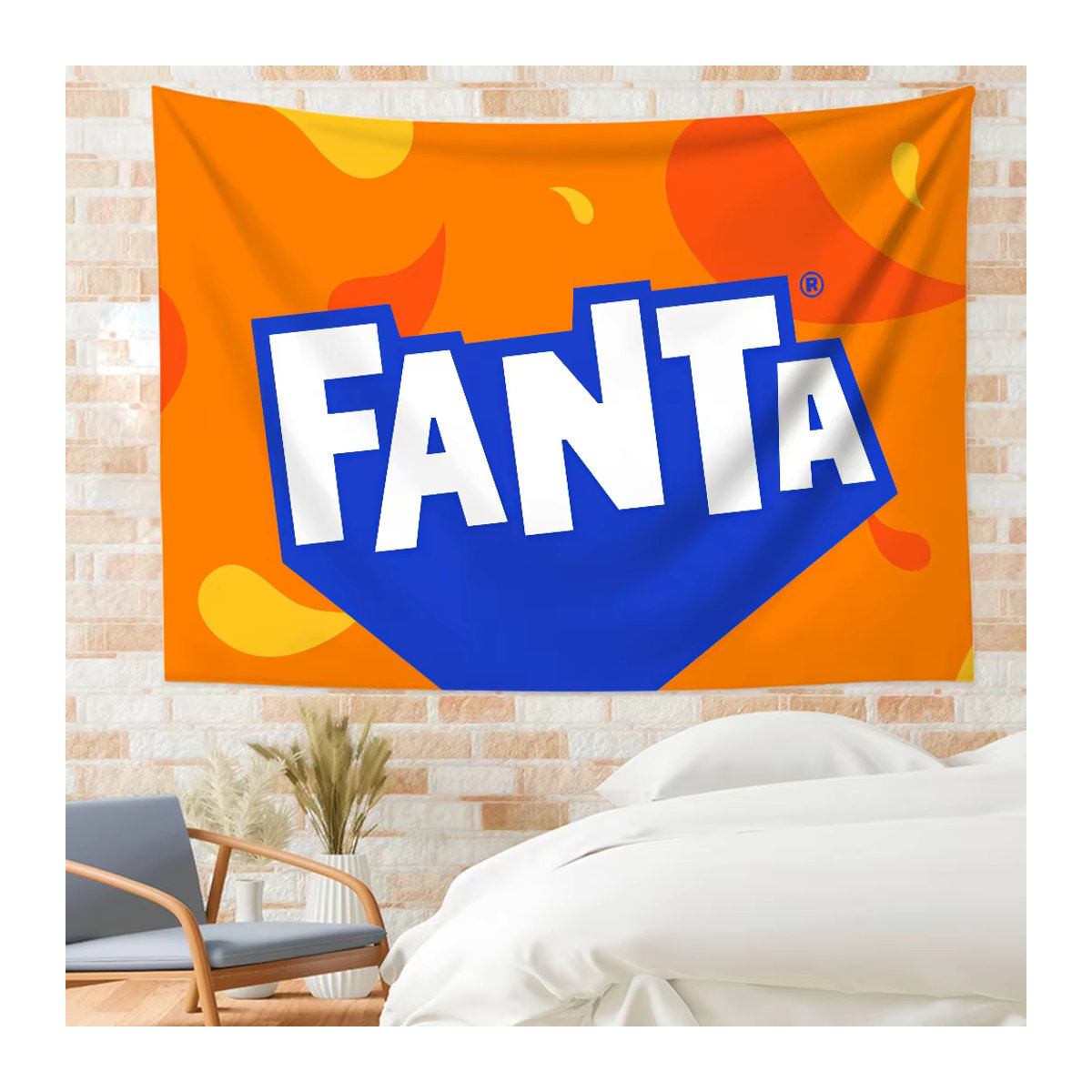 Drink Fashion F-Fanta Flagge mehrfarbig aus Textil für Wohnzimmer, Bar und Garten - Bild 5