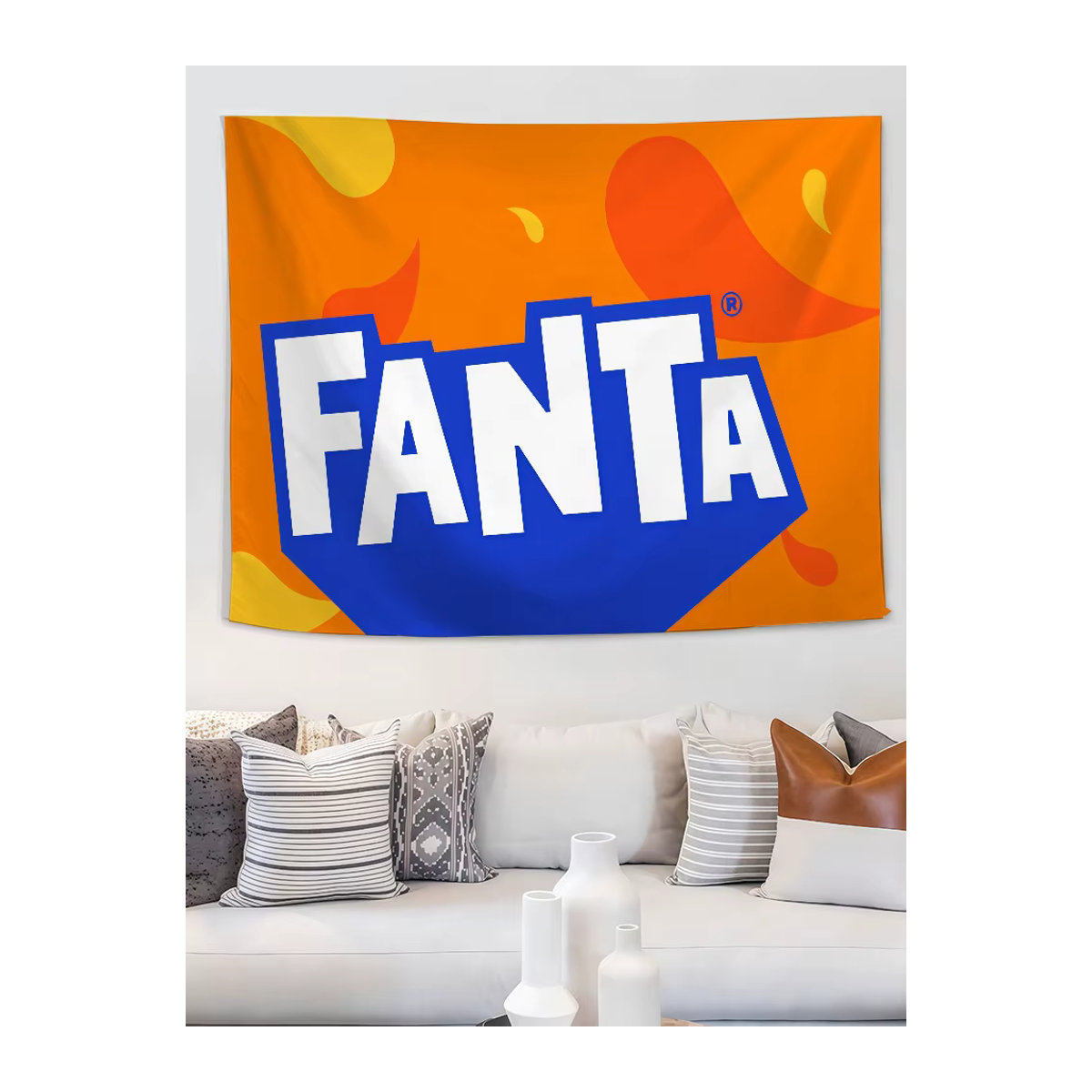 Drink Fashion F-Fanta Flagge mehrfarbig aus Textil für Wohnzimmer, Bar und Garten - Bild 7