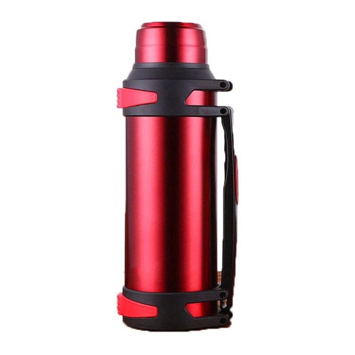 DSorothy Thermosflasche aus Edelstahl mit Riemen, Isolierflasche und Thermobecher, Rot, 1600 ml - Bild 1