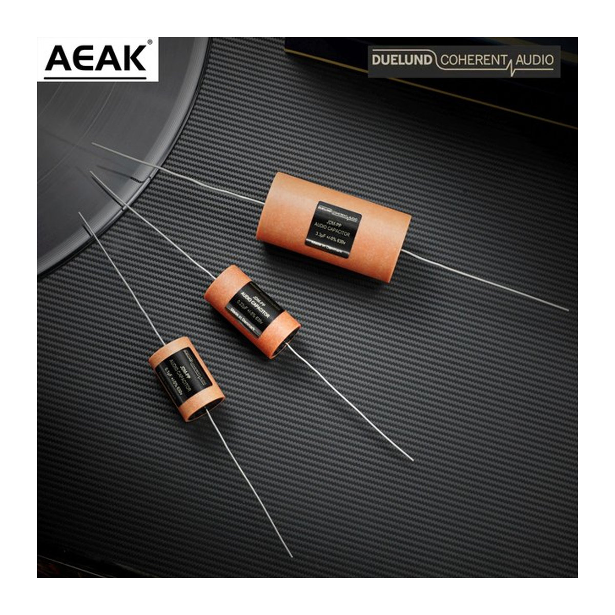 Duelund Coherent Audio CAST PP MKP Axial Polypropylen Kondensator Braun 0,01 UF bis 4,7 UF 630V - Bild 1