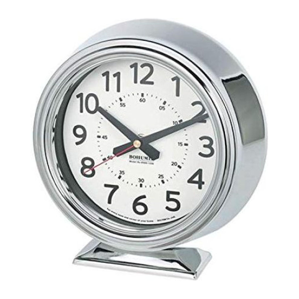 Dulton Bohumil Tischuhr Analog aus Metall in Silber, B/T/H: 22 x 21,5 x 8 cm - Bild 1