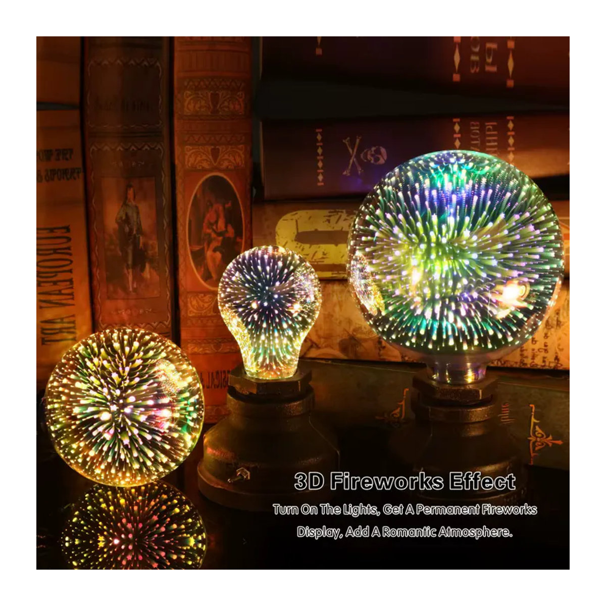 Duncelri 3D Dekorations-LED-Glühbirne E27 Retro Sternlampe 6W für Weihnachtsbaum und Feiertagsbeleuchtung - Bild 3