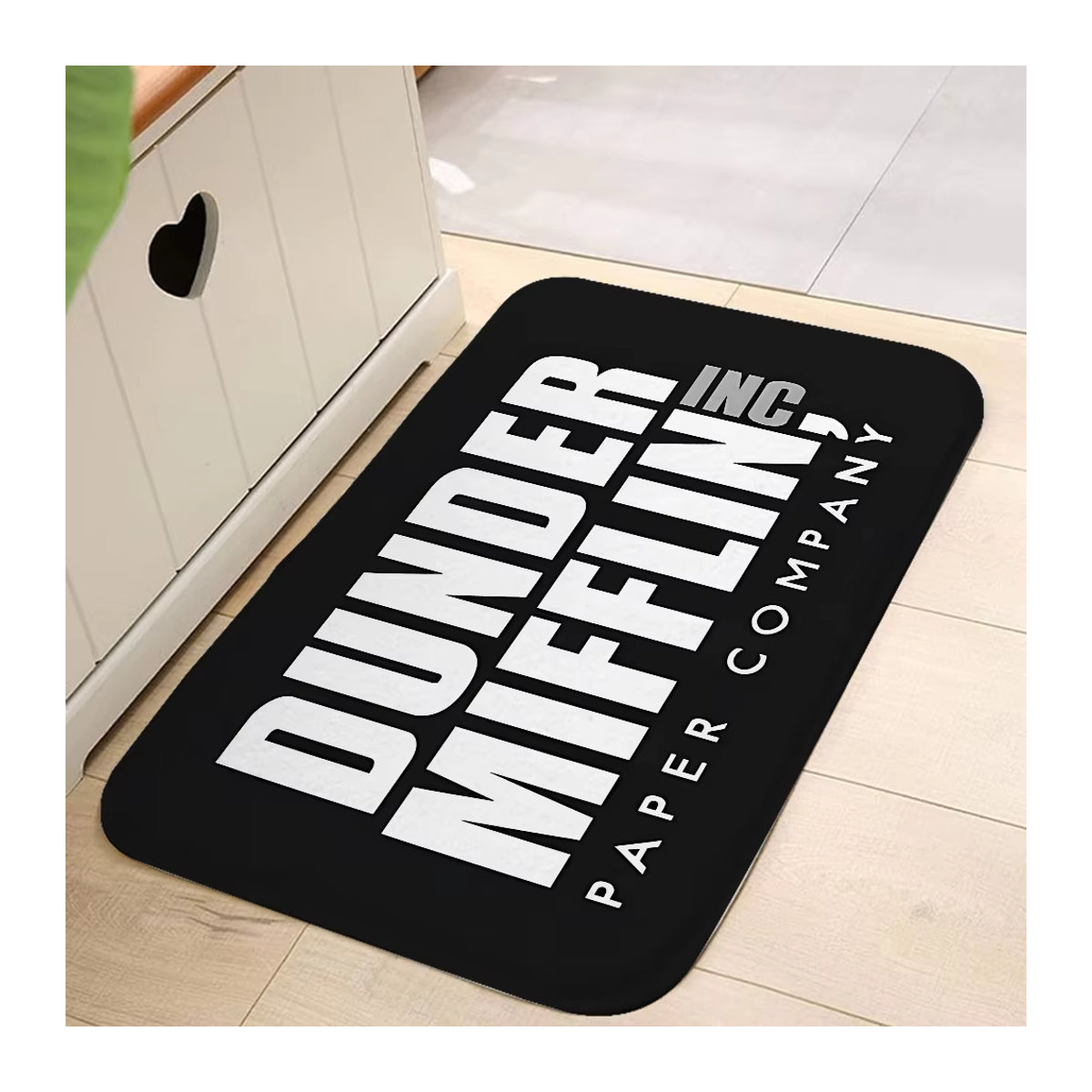 Dunder Mifflin Paper Company Teppich Schwarz mit Print für Wohnzimmer, Schlafzimmer oder Eingangsbereich - Bild 2