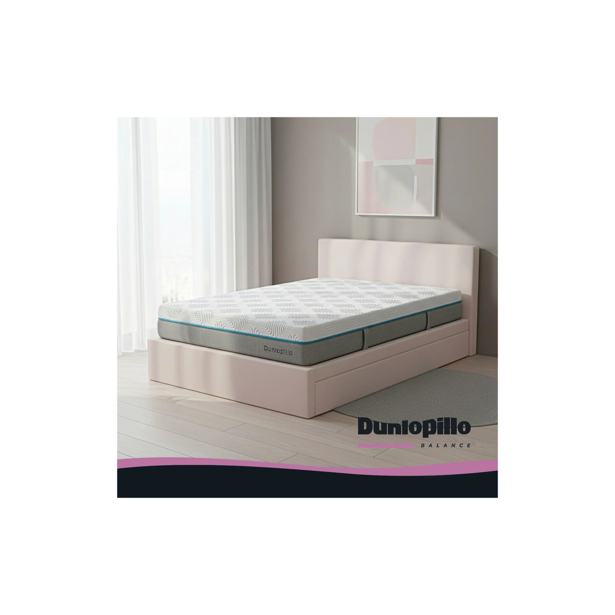 Dunlopillo Balance KS 1.000 Matratze aus Komfortschaum, H3, Weiß, B: 80 cm, L: 200 cm, H: 23 cm - Bild 2