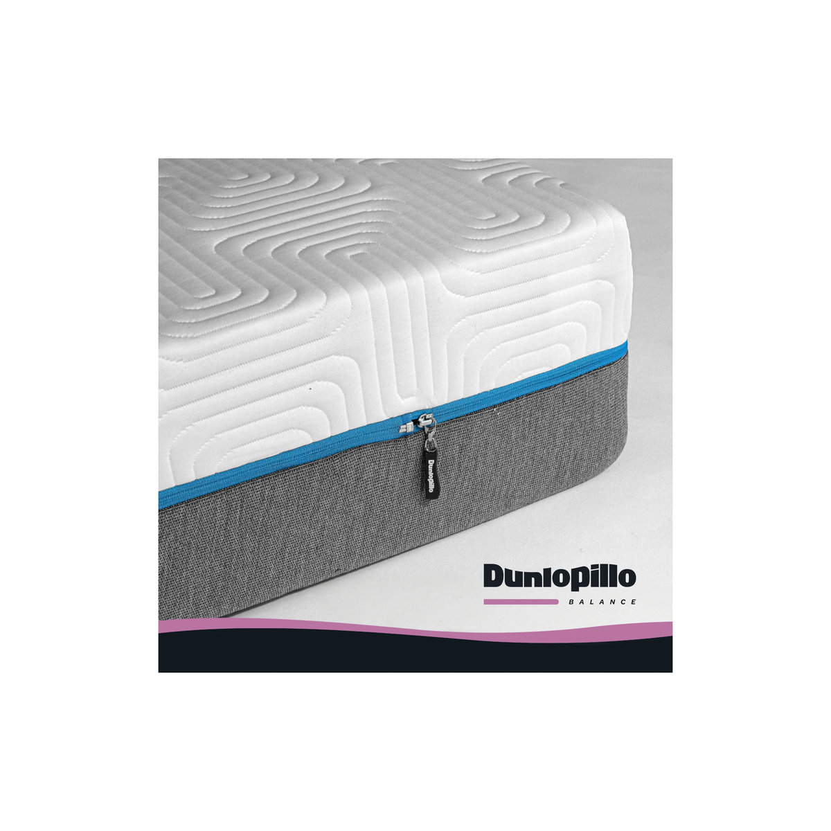 Dunlopillo BALANCE KS 1.000 Schaummatratze H3 Weiß B/T/H: 90 x 200 x 23 cm - Bild 3