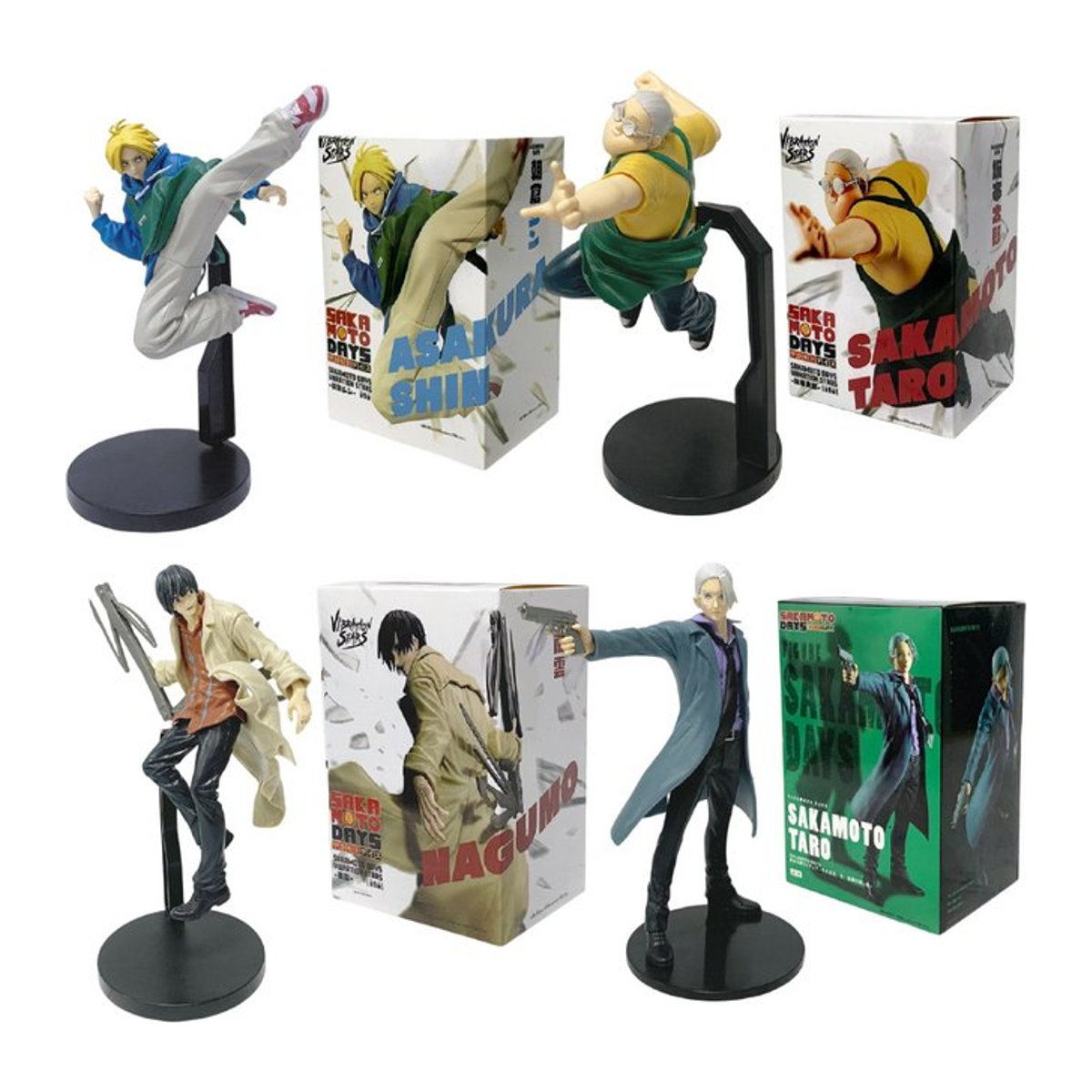 DUODUOBAO Anime Sakamoto Days Actionfigur Taro Sakamoto und Shin Asakura Modell aus Kunststoff, mehrfarbig, Höhe: 23 cm - Bild 1