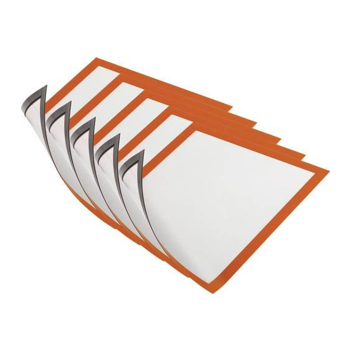 Durable DURAFRAME MAGNETIC A4 Magnetrahmen aus Kunststoff, Orange, 10 Stück, B: 23,8 cm, H: 32,4 cm - Bild 1