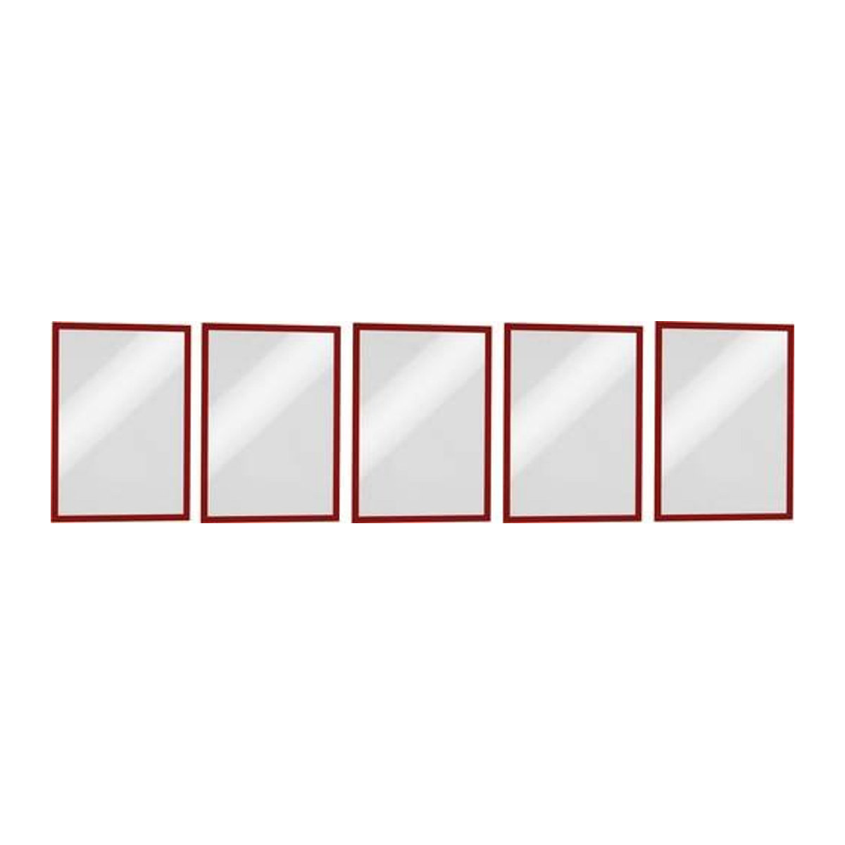 Durable DURAFRAME MAGNETIC Magnetrahmen DIN A4, rot, 5 Stück, B: 23,8 cm, H: 32,4 cm - Bild 1