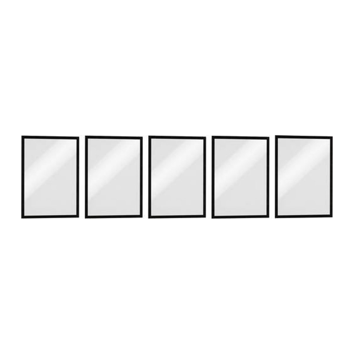 Durable DURAFRAME MAGNETIC Magnetrahmen DIN A4, Schwarz, 5 Stück - Bild 1