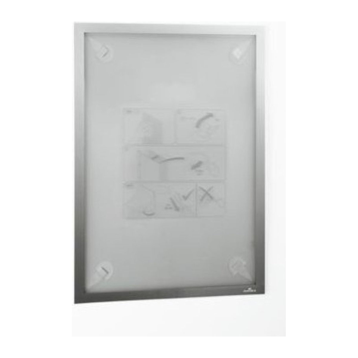 Durable Duraframe Wallpaper Inforahmen A3 in Silber mit Ersatzset für Hoch- und Querformat - Bild 1