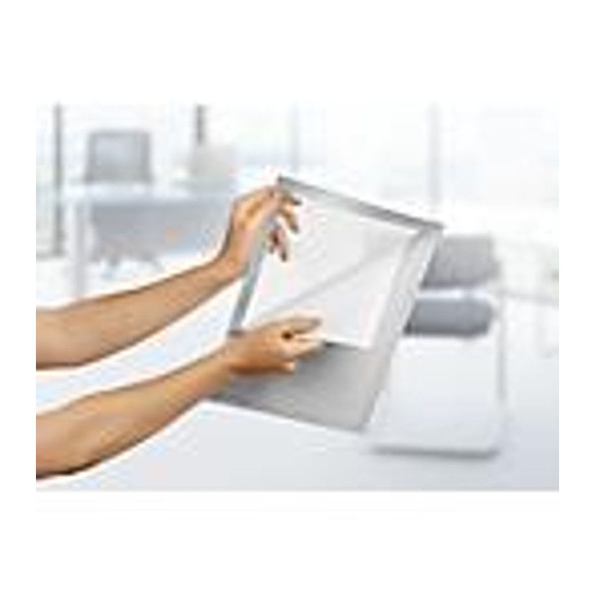 Durable Inforahmen Duraframe DIN A4 aus Metall in Silber, 2er Set mit aufklappbarer Front zur Wandmontage - Bild 3