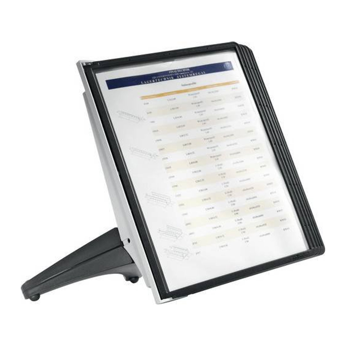 Durable Sichttafelsystem SHERPA SOHO TABLE 5 in Schwarz und Anthrazit - Bild 1