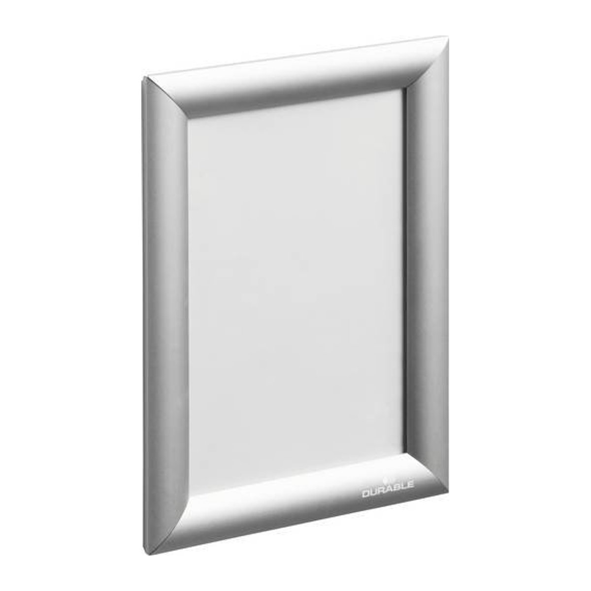Durable Wechselrahmen aus Metall in Silber mit entspiegeltem Glas und aufklappbarer Front für DIN A5 - Bild 1
