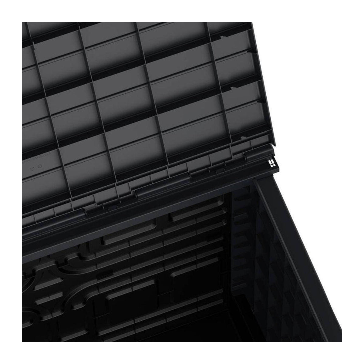 Duramax StoreAway Mülltonnenbox 2er Set aus Kunststoff Grau 850 l B/H/T: 130 x 74 x 110 cm - Bild 4