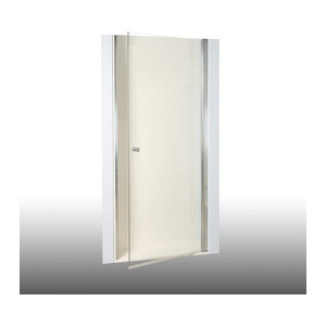 Duschkabine Dusbad Vital 2 Pendeltür für Nische in Chrom mit Glas und Metall, Breite: 100 cm, Höhe: 200 cm
