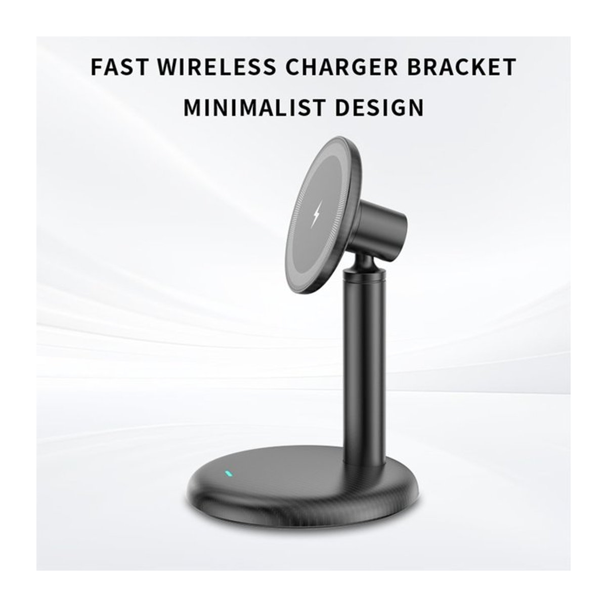 Dushoo 15W MagSafe Drahtloses Ladegerät Magnetische Telefonhalterung Schwarz für iPhone Samsung Xiaomi mit Schnellladefunktion und Standfunktion - Bild 1