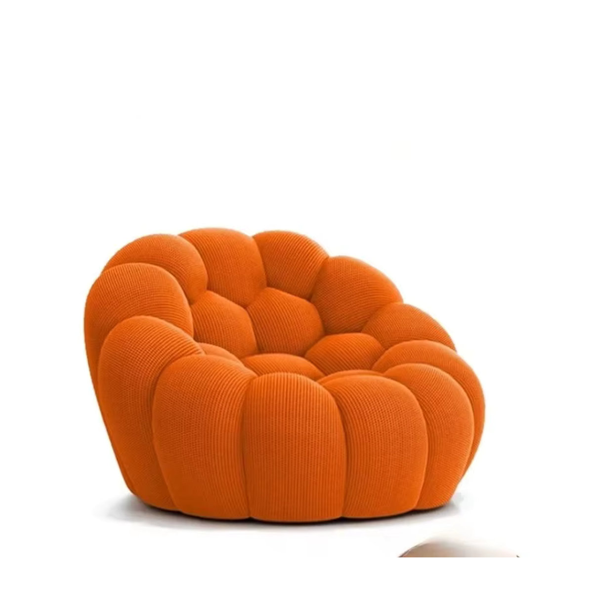 DUTRIEUX 2-Sitzer Bubble-Sofa in Orange aus Stoff mit minimalistischem Design - Bild 3