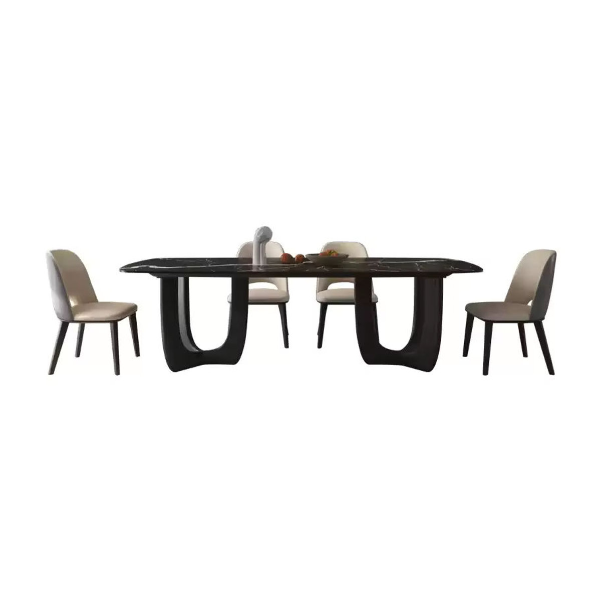 DUTRIEUX Esstisch im skandinavischen Design aus Holz in Schwarz - Bild 6