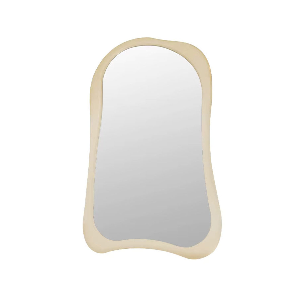 DUTRIEUX Ganzkörperspiegel in Beige im Vintage-Design, unregelmäßiger Standspiegel aus Glas, Höhe: 180 cm, Breite: 100 cm, Tiefe: 100 cm - Bild 3