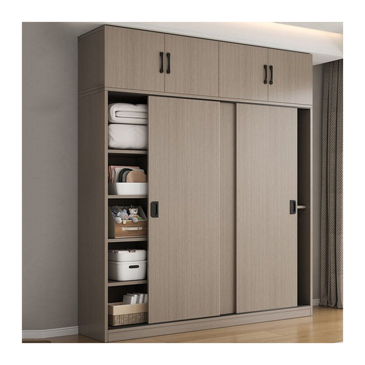 DUTRIEUX Kleiderschrank mit Schwebetüren in Weiß im modernen Design - Bild 1