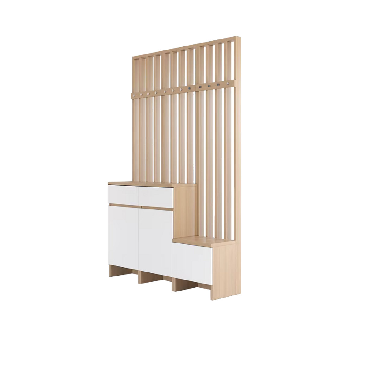 DUTRIEUX Minimalistischer Schrank in Weiß mit Schubladen für Wohnzimmer und Schlafzimmer - Bild 3