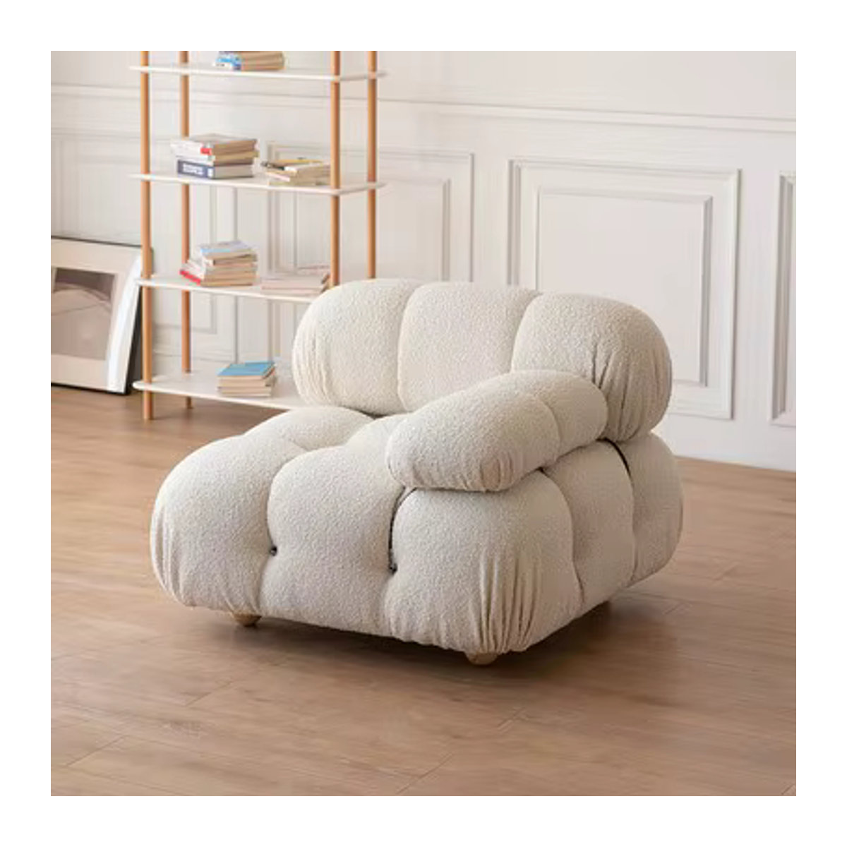 DUTRIEUX Modulsofa in Weiß aus Bouclé im modernen Design - Bild 3