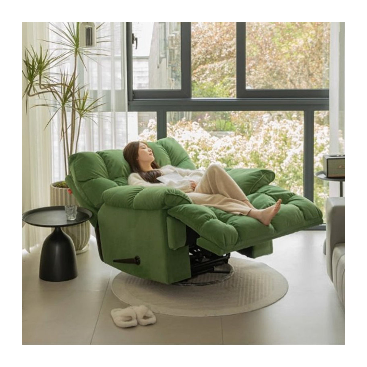 DUTRIEUX Sessel Modern Skandinavisch in Grün aus Stoff - Bild 1