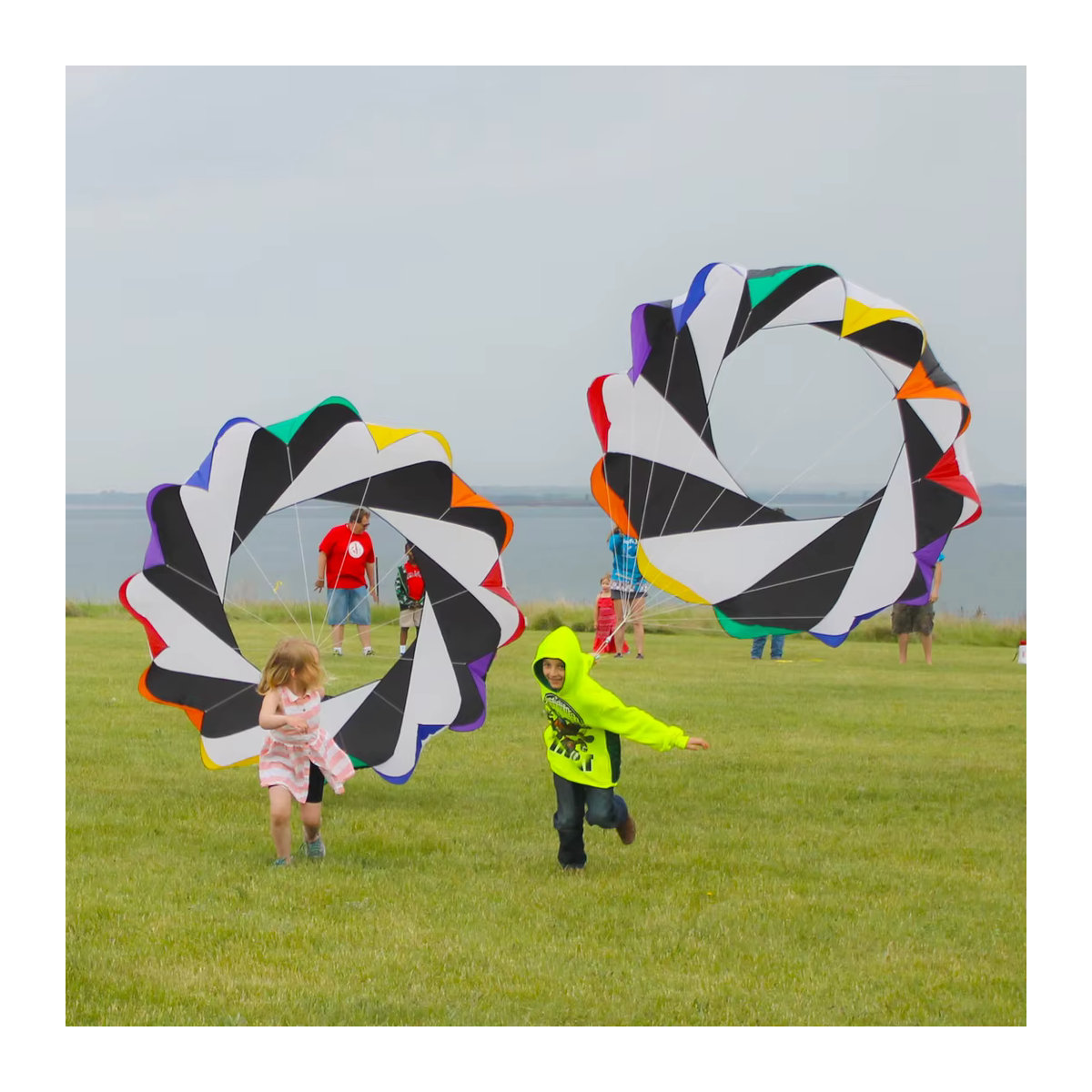 DWLIFE Schlangen-Spinn-Windsack KiteLine Wäschedrachen aus 30D-Ripstop-Nylon mit Tasche für Kite Festivals - Bild 2