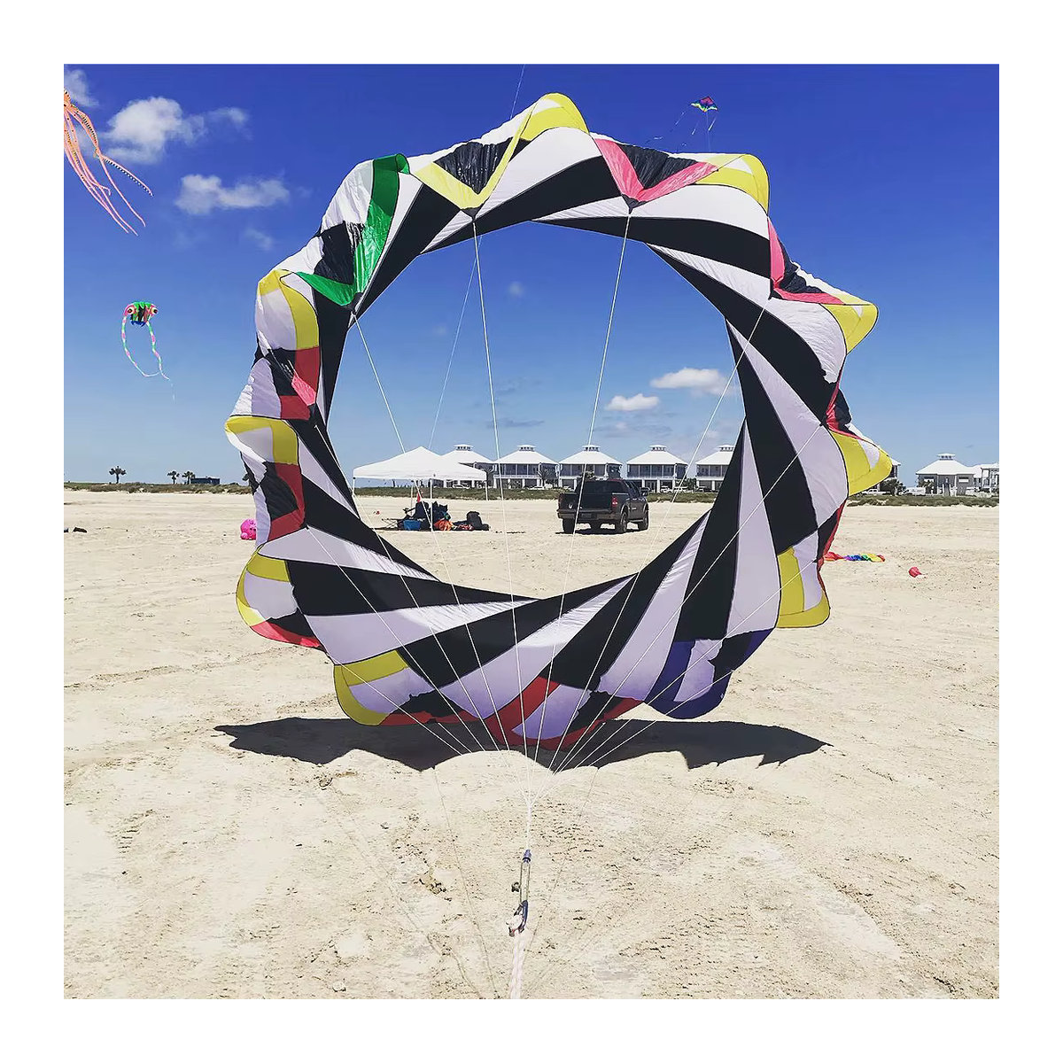 DWLIFE Schlangen-Spinn-Windsack KiteLine Wäschedrachen aus 30D-Ripstop-Nylon mit Tasche für Kite Festivals - Bild 3