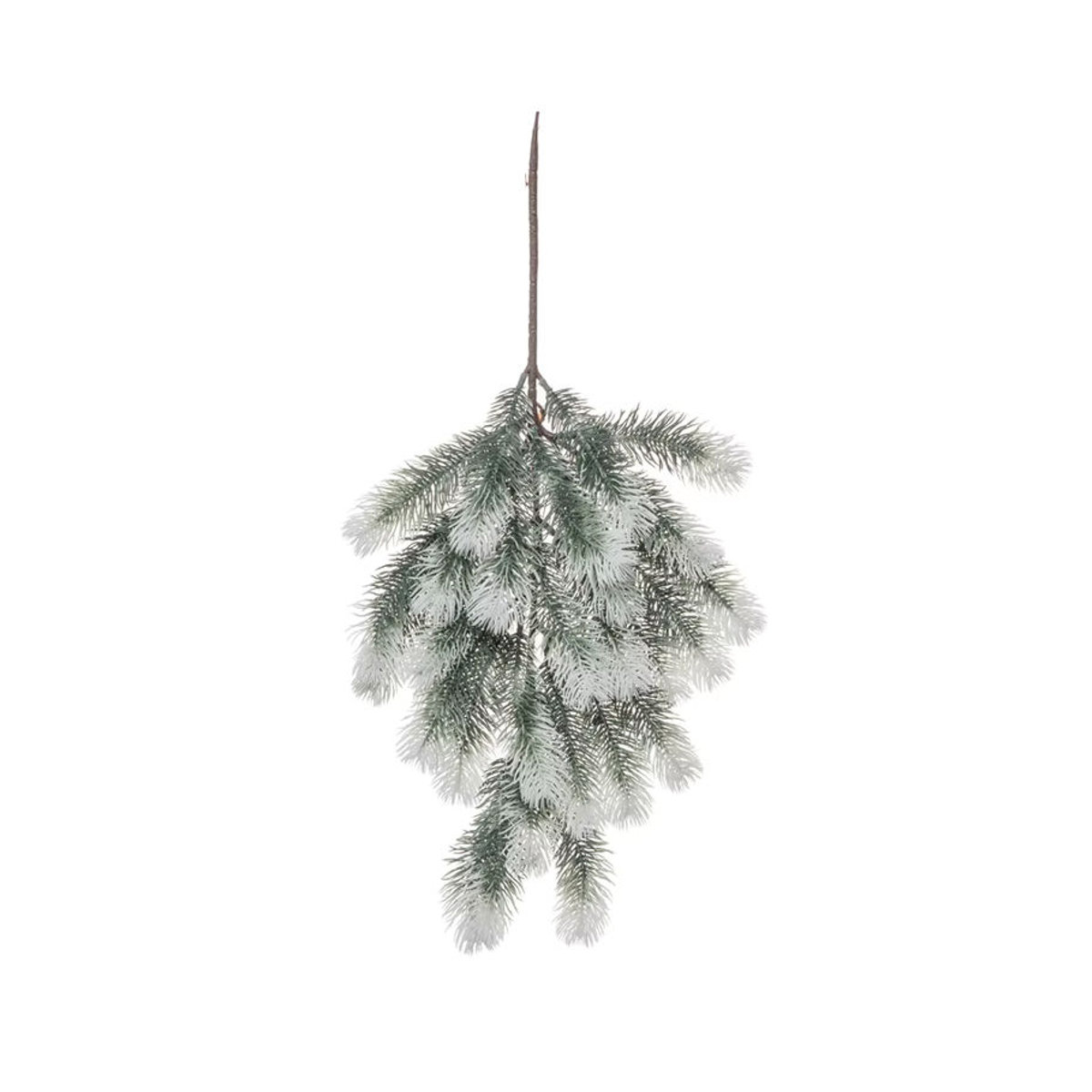 Dycrazy Hängende Kunstpflanze aus Kunststoff und Rattan in Grün für Weihnachten und Hochzeiten - Bild 3