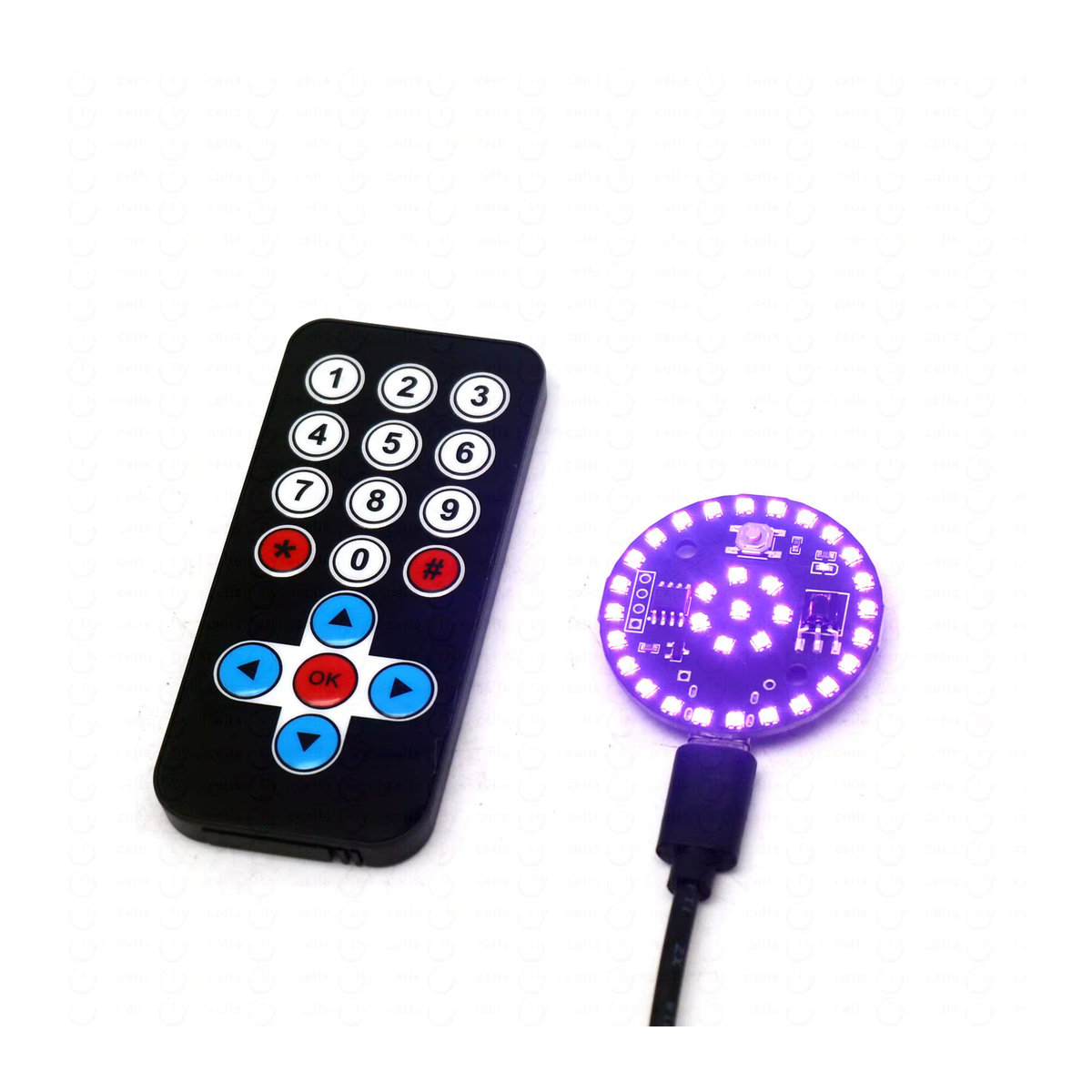DYKBmetered LED-Dekorationslampe mit Fernbedienung, 9 Farben und USB-Typ-C-Anschluss für DIY-Modellbeleuchtung und Nachtlicht, Bunt - Bild 5