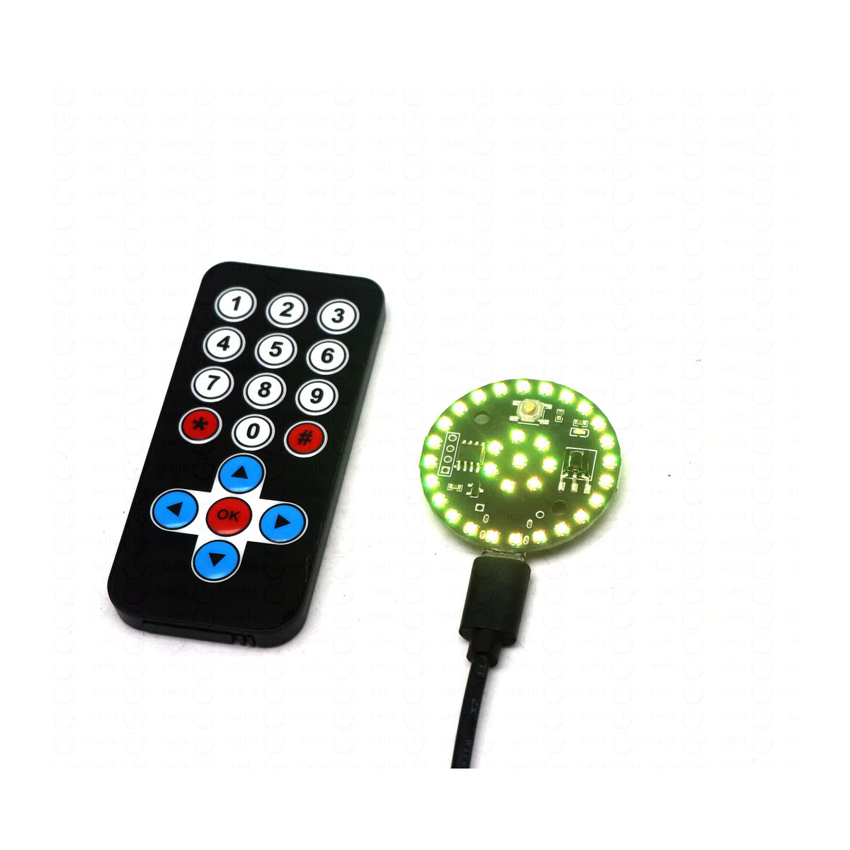 DYKBmetered LED-Dekorationslampe mit Fernbedienung, 9 Farben und USB-Typ-C-Anschluss für DIY-Modellbeleuchtung und Nachtlicht, Bunt - Bild 6