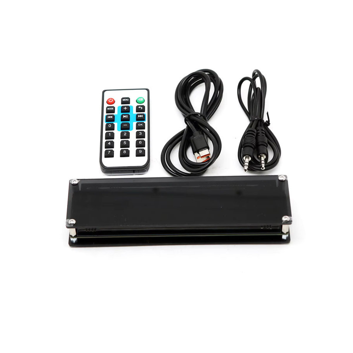 DYKBmetered VFD Musik-Spektrum VU-Meter mit MIC-Tonabnehmer und Rhythmus-Atmosphärenlicht in Schwarz - Bild 5