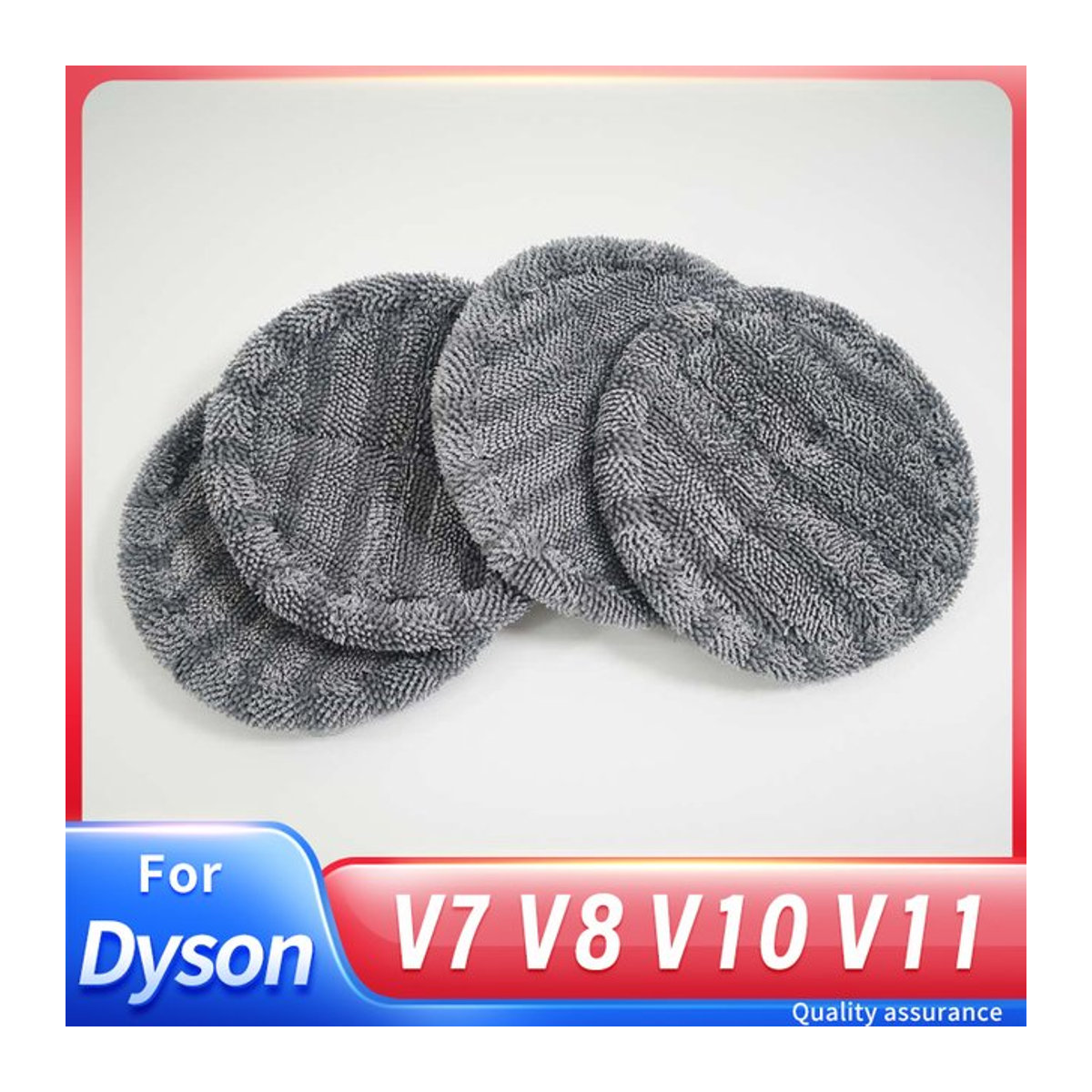 Dyson Elektrischer Mopp Kopf mit Mikrofaser Wischpads für Nass- und Trockenreinigung, Grau - Bild 1