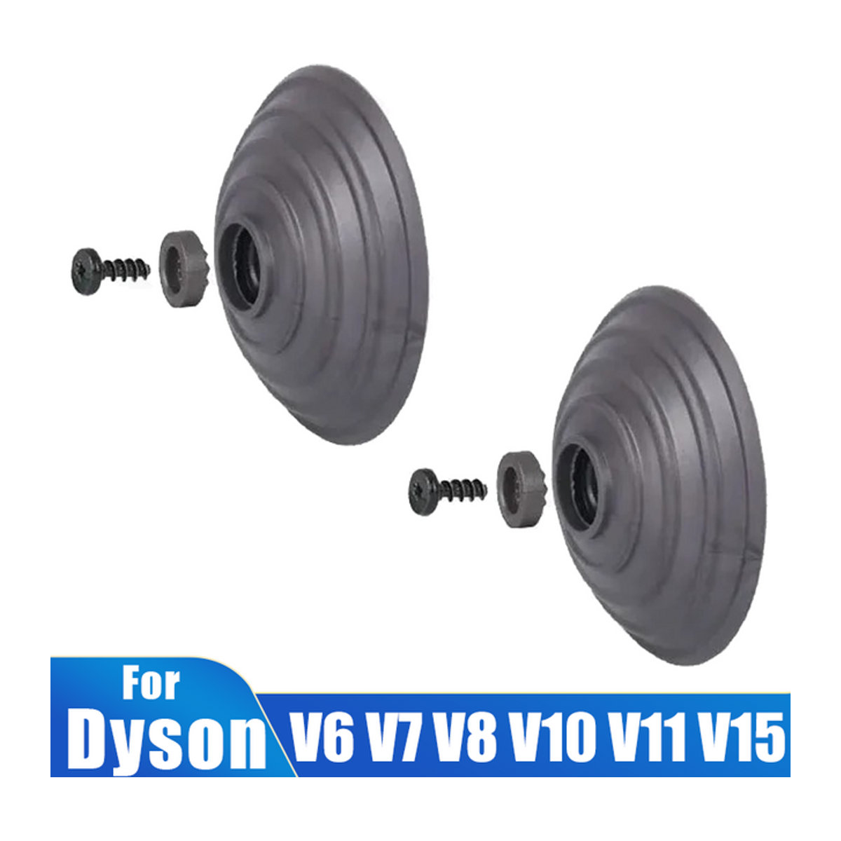 Dyson Ersatzrad für V-Ball und Direct Stick Reiniger Kopf, Schwarz, Kunststoff - Bild 1