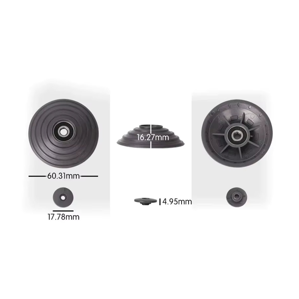 Dyson Ersatzrad für V-Ball und Direct Stick Reiniger Kopf, Schwarz, Kunststoff - Bild 2