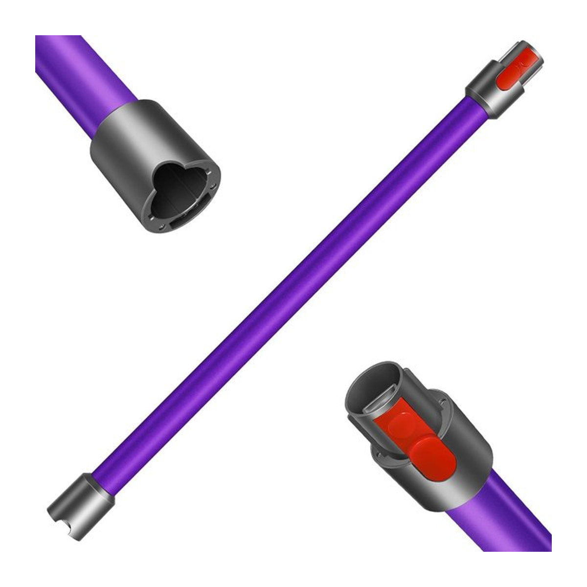 Dyson Ersatzteil Quick Release Staubsauger Stange für V15 V11 V10 V8 V7 in Gold und Bunt, Länge: 72,4 cm - Bild 1