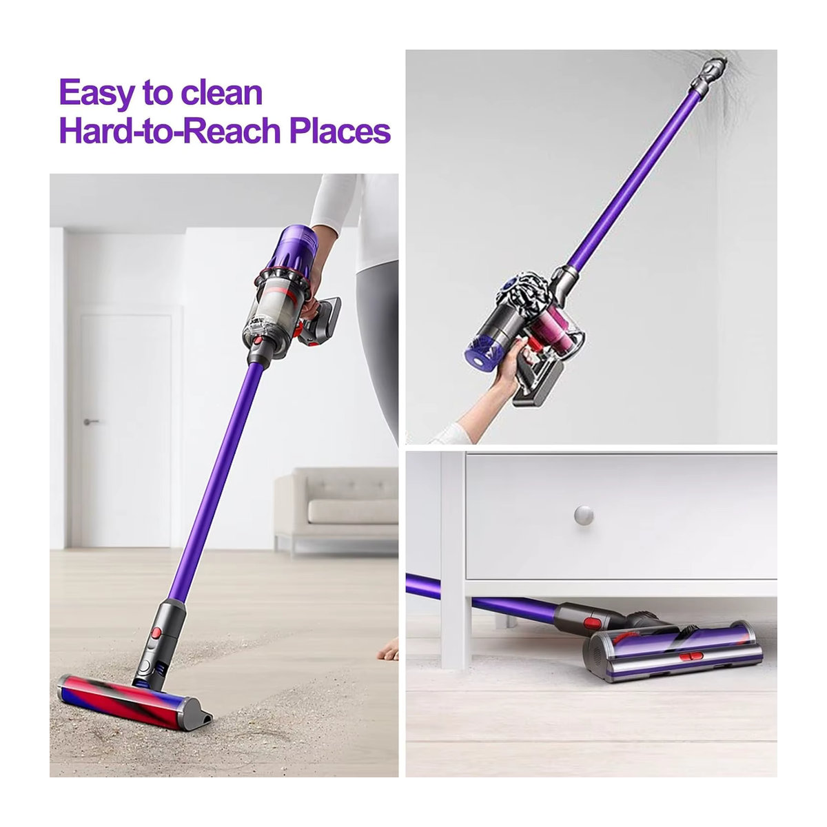 Dyson Ersatzteil Quick Release Staubsauger Stange für V15 V11 V10 V8 V7 in Gold und Bunt, Länge: 72,4 cm - Bild 6