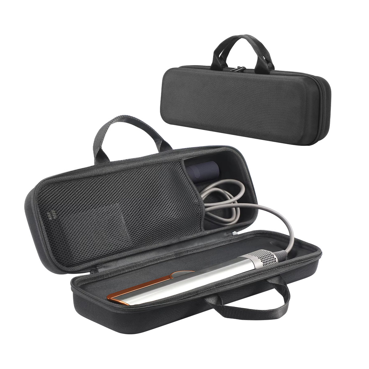Dyson Reise-Aufbewahrungstasche für Airstrait HT01 Haarglätter, stoßfest und kratzfest mit Netztasche, Schwarz oder Blau - Bild 3